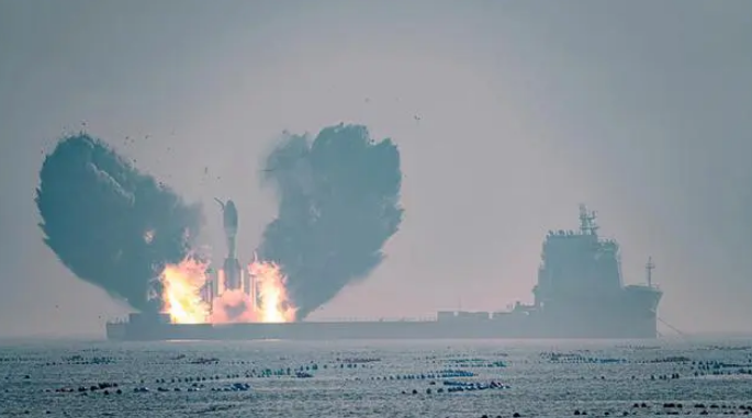 省二輕集團所屬國瑞科技配套海上衛星發射船，助力全球最大固體運載火箭首飛成功